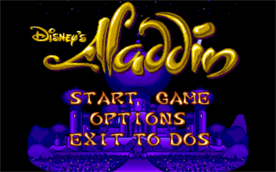 Disney's Aladdin - Screenshot - Game Title Image