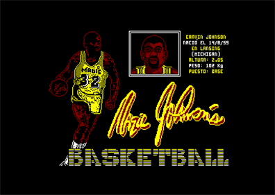 Magic Johnson's Basketball - Screenshot - Game Title Image