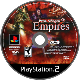 Dynasty Warriors 4: Empires - Disc Image