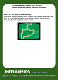 King of the Mountain - Box - Back Image