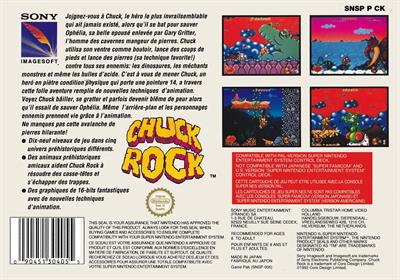Chuck Rock - Box - Back Image