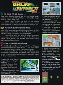 Back to the Future Part II - Box - Back Image