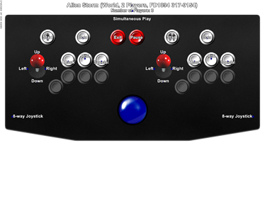 Alien Storm - Arcade - Controls Information Image