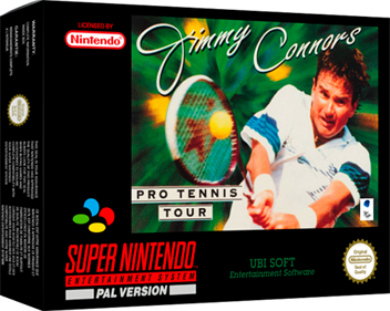 Jimmy Connors Pro Tennis Tour - Box - 3D Image