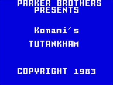 Tutankham - Screenshot - Game Title Image