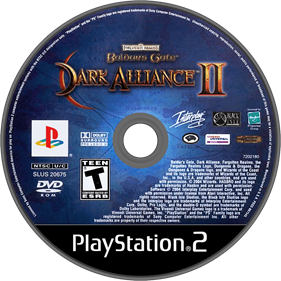 Baldur's Gate: Dark Alliance II - Disc