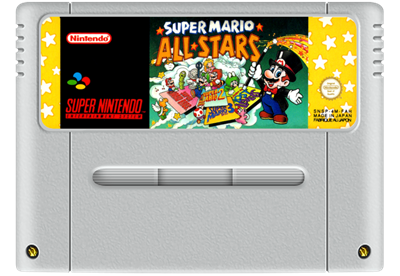 Super Mario All-Stars - Fanart - Cart - Front Image