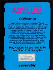 Asylum - Box - Back Image