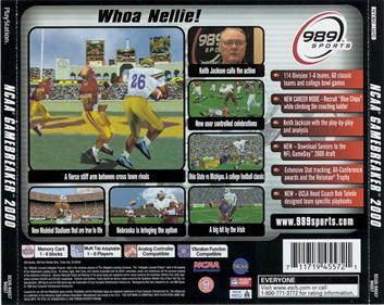 NCAA GameBreaker 2000 - Box - Back Image