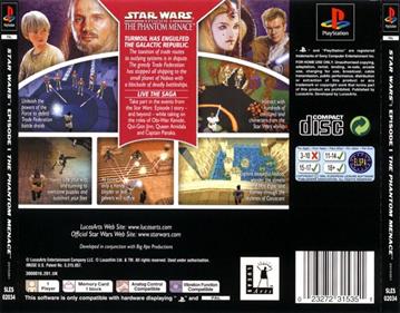 Star Wars: Episode I: The Phantom Menace - Box - Back Image