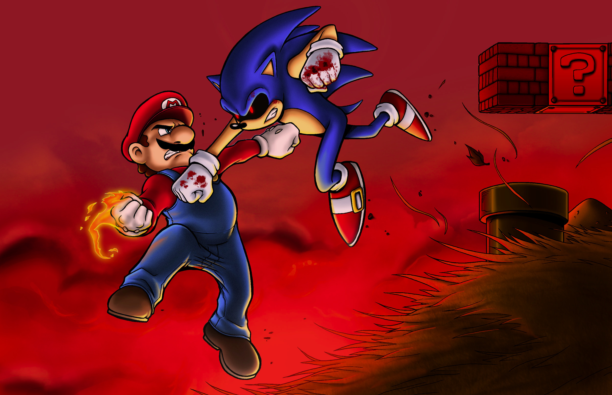 Mario vs. SONIC.EXE