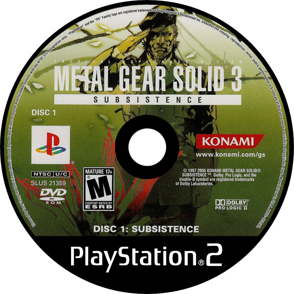 Metal Gear Solid 3: Subsistence Details - LaunchBox Games Database