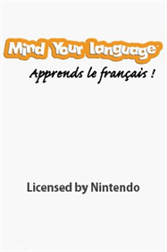 Mind Your Language: Apprends le français! - Screenshot - Game Title Image