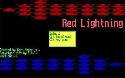 Red Lightning - Screenshot - Game Title Image