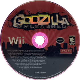 Godzilla: Unleashed - Disc Image