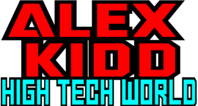 Alex Kidd: High-Tech World - Clear Logo Image