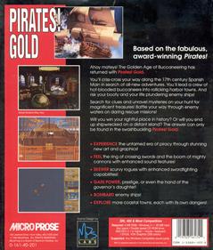 Pirates! Gold - Box - Back Image