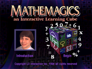 Mathemagics: An Interactive Learning Cube - Screenshot - Game Title Image