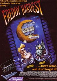 Freddy Hardest - Advertisement Flyer - Back Image