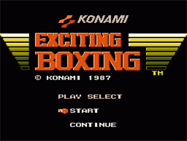 Exciting Boxing - Screenshot - Game Title Image