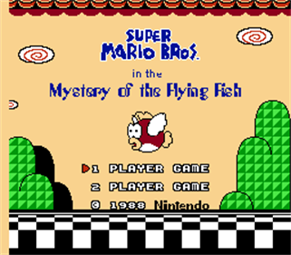 Super Mario Bros. in the Mystery of the Flying Fish - Screenshot - Game Title Image