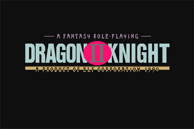 Dragon Knight II - Screenshot - Game Title Image