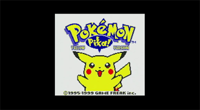 Pokémon Yellow Special Pikachu Edition - Screenshot - Game Title Image