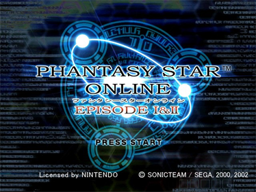 Phantasy Star Online: Episode I & II - Screenshot - Game Title Image