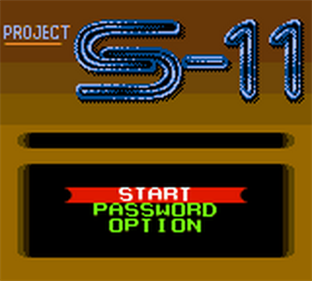 Project S-11 - Screenshot - Game Title Image