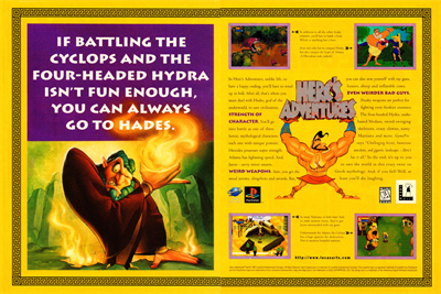Herc's Adventures - Advertisement Flyer - Front Image