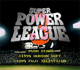 Super Power League 3 - Screenshot - Game Title Image