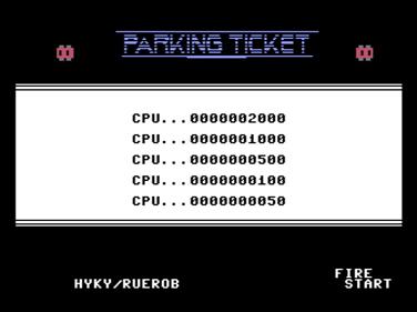 Parking Ticket - Screenshot - Game Title Image