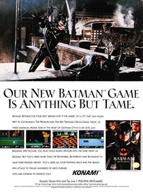 Batman Returns - Advertisement Flyer - Front Image