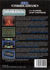 Wimbledon Championship Tennis - Box - Back Image