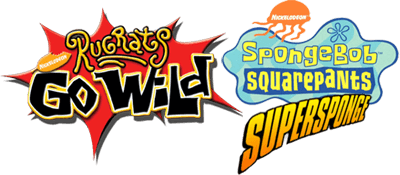 2 Games in 1: Rugrats: Go Wild + SpongeBob SquarePants: SuperSponge - Clear Logo Image