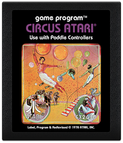 Circus Atari - Fanart - Cart - Front