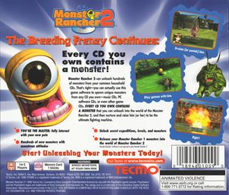 Monster Rancher 2 - Box - Back Image