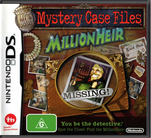 Mystery Case Files: MillionHeir - Box - Front - Reconstructed Image