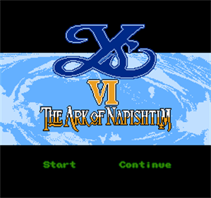 Ys VI: The Ark of Napishtim - Screenshot - Game Title Image