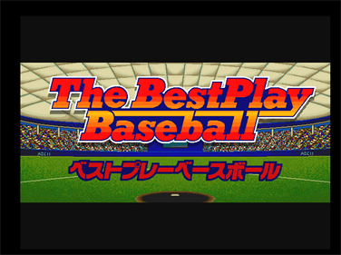 The Best Play Baseball - Screenshot - Game Title Image