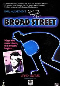 Paul McCartney's Give My Regards to Broad Street - Advertisement Flyer - Front Image
