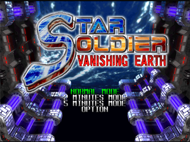 Star Soldier: Vanishing Earth - Screenshot - Game Title Image