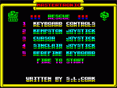 Rescue (Mastertronic) - Screenshot - Game Title Image