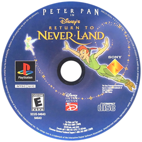 Disney's Peter Pan in Return to Never Land - Disc Image