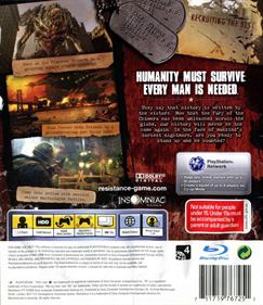 Resistance 2 - Box - Back Image