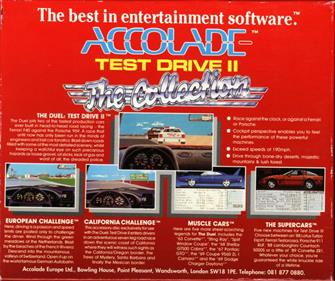 Test Drive II: The Collection - Box - Back Image