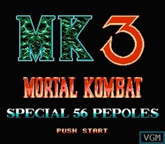 Mortal Kombat 3: Special 56 Peoples - Screenshot - Game Title Image