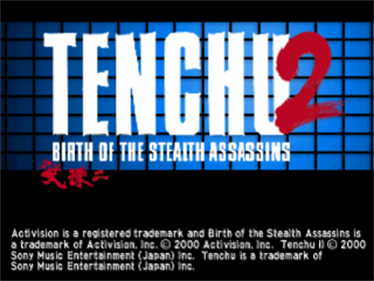 Tenchu 2: Birth of the Stealth Assassins - Screenshot - Game Title Image