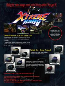Xtreme Rally - Advertisement Flyer - Back Image