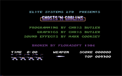 Ghosts'n Goblins II - Screenshot - Game Title Image